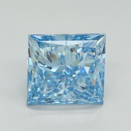Diament laboratoryjny o barwie fantazyjnej szlif princess, 1.31ct, VVS2, Fancy Vivid Blue, IGI LG653450477
