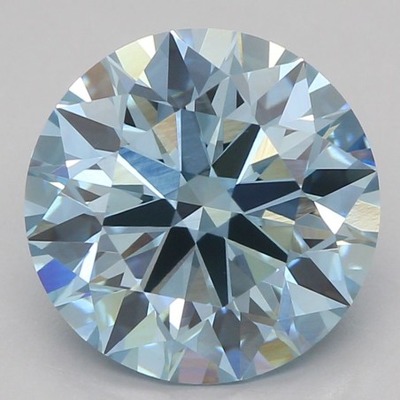 Diament laboratoryjny o barwie fantazyjnej szlif okrągły, 2.56ct, VVS2, Fancy Vivid Blue, IGI LG598327881