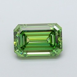 Diament laboratoryjny o barwie fantazyjnej szlif szmaragdowy, 2.59ct, VVS2, Fancy Vivid Green, IGI LG733584432