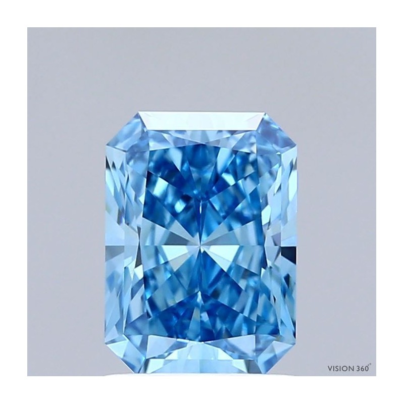 Diament laboratoryjny o barwie fantazyjnej radiant, 1.53ct, VVS2, Fancy Vivid Blue, IGI LG741529916 Diament laboratoryjny o barwie fantazyjnej radiant, 1.53ct, VVS2, Fancy Vivid Blue, IGI LG741529916