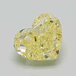Diament laboratoryjny o barwie fantazyjnej serce, 1.01ct, VVS2, Fancy Intense Yellow, IGI LG726549354