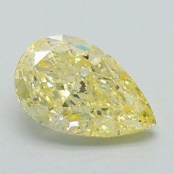 Diament laboratoryjny o barwie fantazyjnej szlif gruszkowy, 1.36ct, VVS2, Fancy Intense Yellow, IGI LG722549139