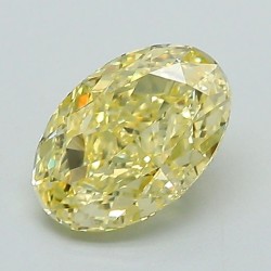 Diament laboratoryjny o barwie fantazyjnej szlif owalny, 1.09ct, VVS2, Fancy Intense Yellow, IGI LG713545214