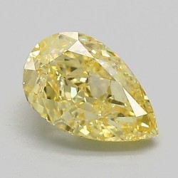 Diament laboratoryjny o barwie fantazyjnej szlif gruszkowy, 1.06ct, VVS2, Fancy Intense Yellow, IGI LG739514727