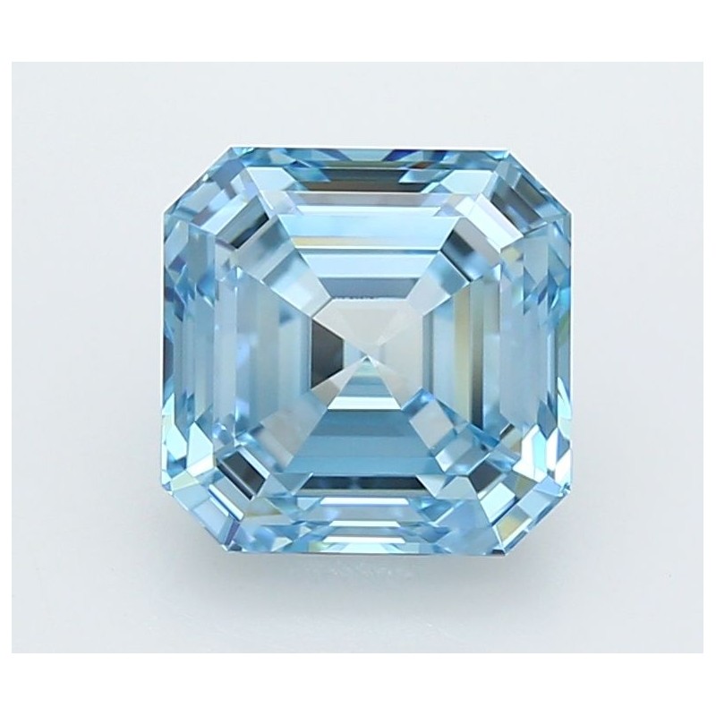 Diament laboratoryjny o barwie fantazyjnej Asscher, 2.81ct, VVS1, Fancy Vivid Blue, IGI LG741532757