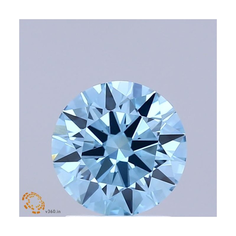 Diament laboratoryjny o barwie fantazyjnej szlif okrągły, 1.52ct, VVS2, Fancy Vivid Blue, IGI LG739526325