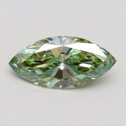Diament laboratoryjny o barwie fantazyjnej markiza, 1.12ct, VVS2, Fancy Vivid Green, IGI LG611389020