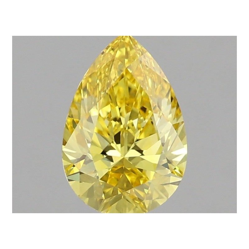 Diament laboratoryjny o barwie fantazyjnej szlif gruszkowy, 1.07ct, VVS2, Fancy Vivid Yellow, IGI LG692563008