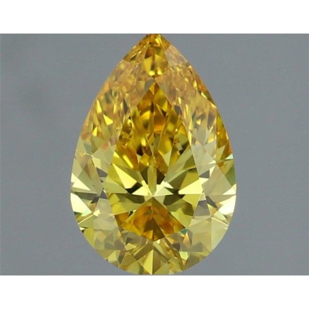 Diament laboratoryjny o barwie fantazyjnej szlif gruszkowy, 1.03ct, VVS2, Fancy Vivid Yellow, IGI LG692563045