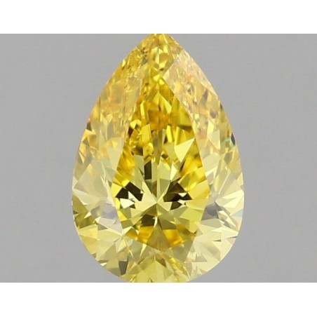 Diament laboratoryjny o barwie fantazyjnej szlif gruszkowy, 1ct, VVS2, Fancy Vivid Yellow, IGI LG692563021