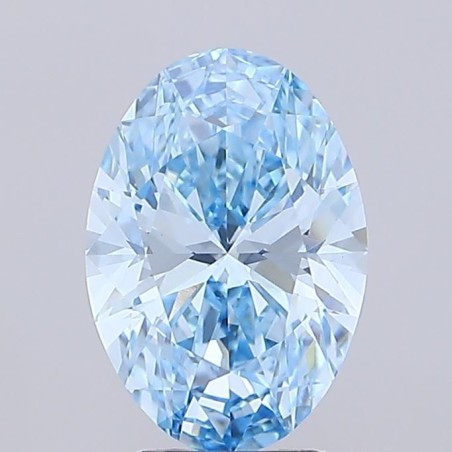 Diament laboratoryjny o barwie fantazyjnej szlif owalny, 2.61ct, VVS2, Fancy Vivid Blue, IGI LG731513798