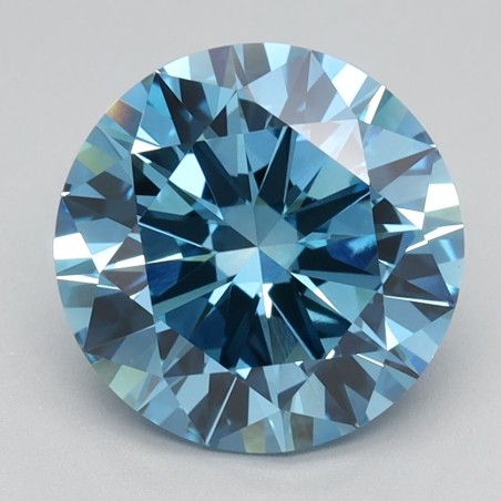 Diament laboratoryjny o barwie fantazyjnej szlif okrągły, 2.05ct, VVS2, Fancy Vivid Blue, IGI LG591360119