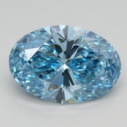 Diament laboratoryjny o barwie fantazyjnej szlif owalny, 1.03ct, VVS2, Fancy Vivid Blue, IGI LG613350778