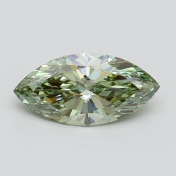 Diament laboratoryjny o barwie fantazyjnej markiza, 1.11ct, VVS2, Fancy Intense Green, IGI LG608362781