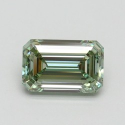 Diament laboratoryjny o barwie fantazyjnej szlif szmaragdowy, 1.11ct, VVS2, Fancy Intense Green, IGI LG610345032