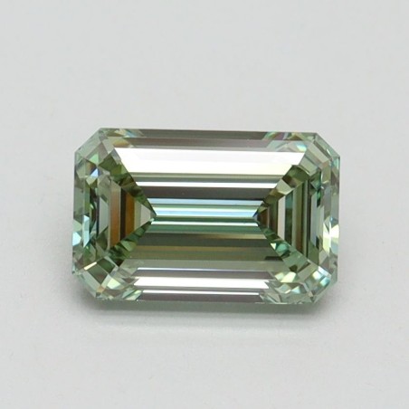 Diament laboratoryjny o barwie fantazyjnej szlif szmaragdowy, 1.11ct, VVS2, Fancy Intense Green, IGI LG610345032