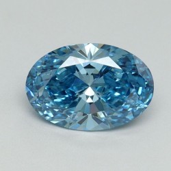 Diament laboratoryjny o barwie fantazyjnej szlif owalny, 1.1ct, VVS2, Fancy Vivid Blue, IGI LG696513462