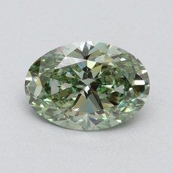 Diament laboratoryjny o barwie fantazyjnej szlif owalny, 1.1ct, VVS2, Fancy Intense Green, IGI LG611394694