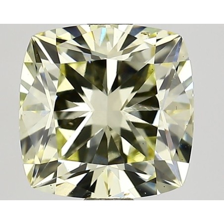 Diament laboratoryjny o barwie fantazyjnej szlif poduszkowy brylantowy, 2.14ct, VVS2, Light Yellow, IGI LG624439938