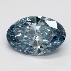 Diament laboratoryjny o barwie fantazyjnej szlif owalny, 2.93ct, VVS2, Fancy Vivid Blue, IGI LG617408981