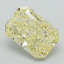 Diament laboratoryjny o barwie fantazyjnej radiant, 1.37ct, VVS2, Fancy Intense Yellow, IGI LG616412376