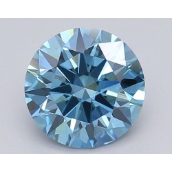 Diament laboratoryjny o barwie fantazyjnej szlif okrągły, 1.54ct, VVS2, Fancy Vivid Blue, IGI LG616403382