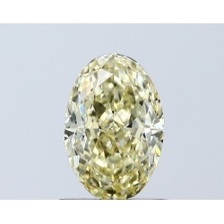 Diament laboratoryjny o barwie fantazyjnej szlif owalny, 1.05ct, VVS2, Fancy Intense Yellow, IGI LG671438832