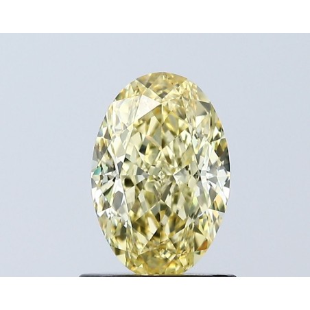 Diament laboratoryjny o barwie fantazyjnej szlif owalny, 1.05ct, VVS2, Fancy Intense Yellow, IGI LG671432890