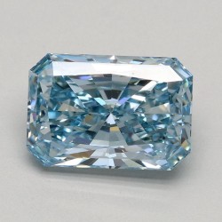 Diament laboratoryjny o barwie fantazyjnej radiant, 1.76ct, VVS2, Fancy Vivid Blue, IGI LG536297304