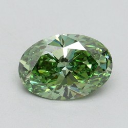 Diament laboratoryjny o barwie fantazyjnej szlif owalny, 1.01ct, VVS2, Fancy Vivid Green, IGI LG615345810