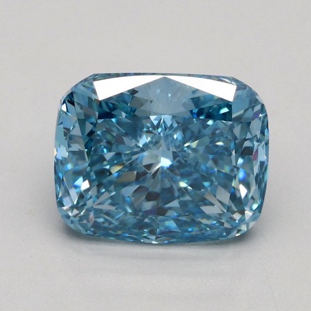 Diament laboratoryjny o barwie fantazyjnej szlif poduszkowy brylantowy, 2.51ct, VVS2, Fancy Vivid Blue, IGI LG522230660