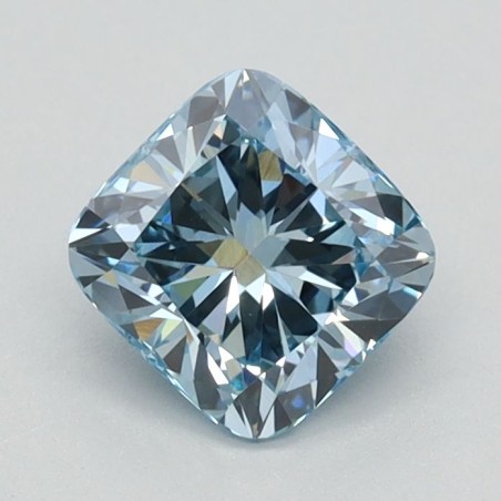 Diament laboratoryjny o barwie fantazyjnej szlif poduszkowy brylantowy, 0.81ct, VVS2, Fancy Vivid Blue, IGI LG626424659