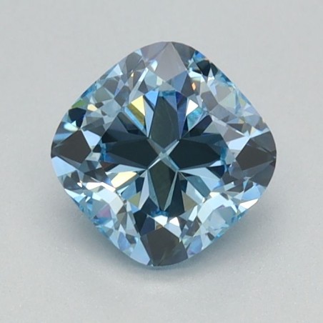 Diament laboratoryjny o barwie fantazyjnej szlif poduszkowy brylantowy, 0.86ct, VVS2, Fancy Intense Blue, IGI LG626424801