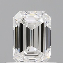 Diament szlif szmaragdowy, 0.5ct, VS1, F, GIA 6531135557