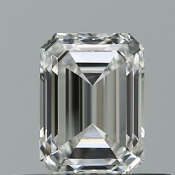 Diament szlif szmaragdowy, 0.53ct, VVS1, F, GIA 7538744589