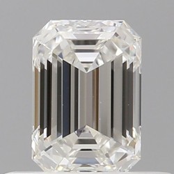 Diament szlif szmaragdowy, 0.5ct, VVS2, G, GIA 6532637368