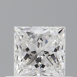 Diament szlif princess, 0.5ct, VS2, E, GIA 6531250999