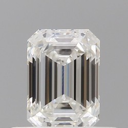 Diament szlif szmaragdowy, 0.5ct, VS2, G, GIA 7531246260