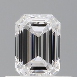 Diament szlif szmaragdowy, 0.51ct, VS1, D, GIA 7532260067