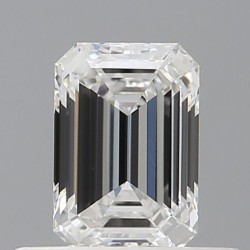 Diament szlif szmaragdowy, 0.5ct, VVS1, F, GIA 5533636109