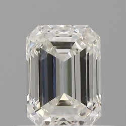 Diament szlif szmaragdowy, 0.5ct, VVS1, H, GIA 6535476504