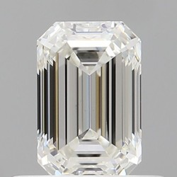 Diament szlif szmaragdowy, 0.5ct, VS2, H, GIA 5536497489