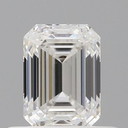 Diament szlif szmaragdowy, 0.5ct, VS1, F, GIA 7536593941
