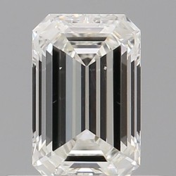 Diament szlif szmaragdowy, 0.5ct, SI1, H, GIA 2507576155