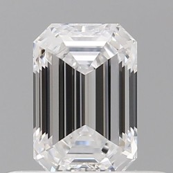 Diament szlif szmaragdowy, 0.5ct, VVS1, D, GIA 6531519619