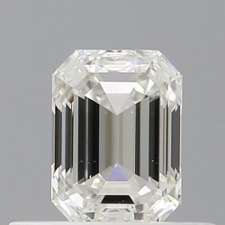 Diament szlif szmaragdowy, 0.5ct, VS2, I, GIA 6531250838