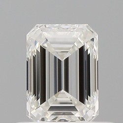 Diament szlif szmaragdowy, 0.5ct, VVS2, G, GIA 1533593531