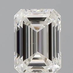 Diament szlif szmaragdowy, 0.7ct, VS2, H, GIA 2536121186