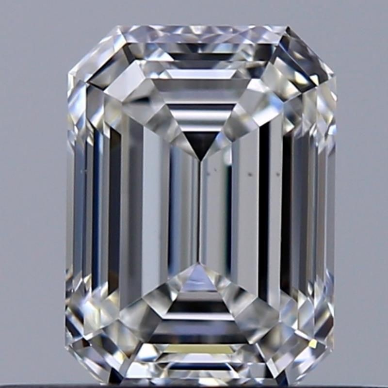 Diament szlif szmaragdowy, 0.5ct, VS2, F, GIA 3525550690