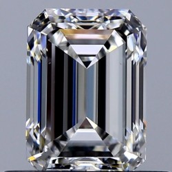 Diament szlif szmaragdowy, 0.7ct, VS1, F, GIA 1528035631